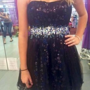 Black & Blue Homecoming/Prom Dress
